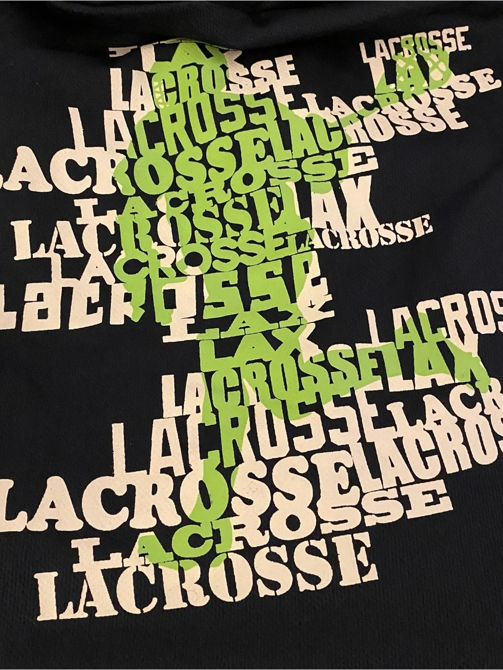Childrens Place Hoodie Shirt Boys 7/8 Lacrosse Graphic T Long Sleeve Sporty Fun